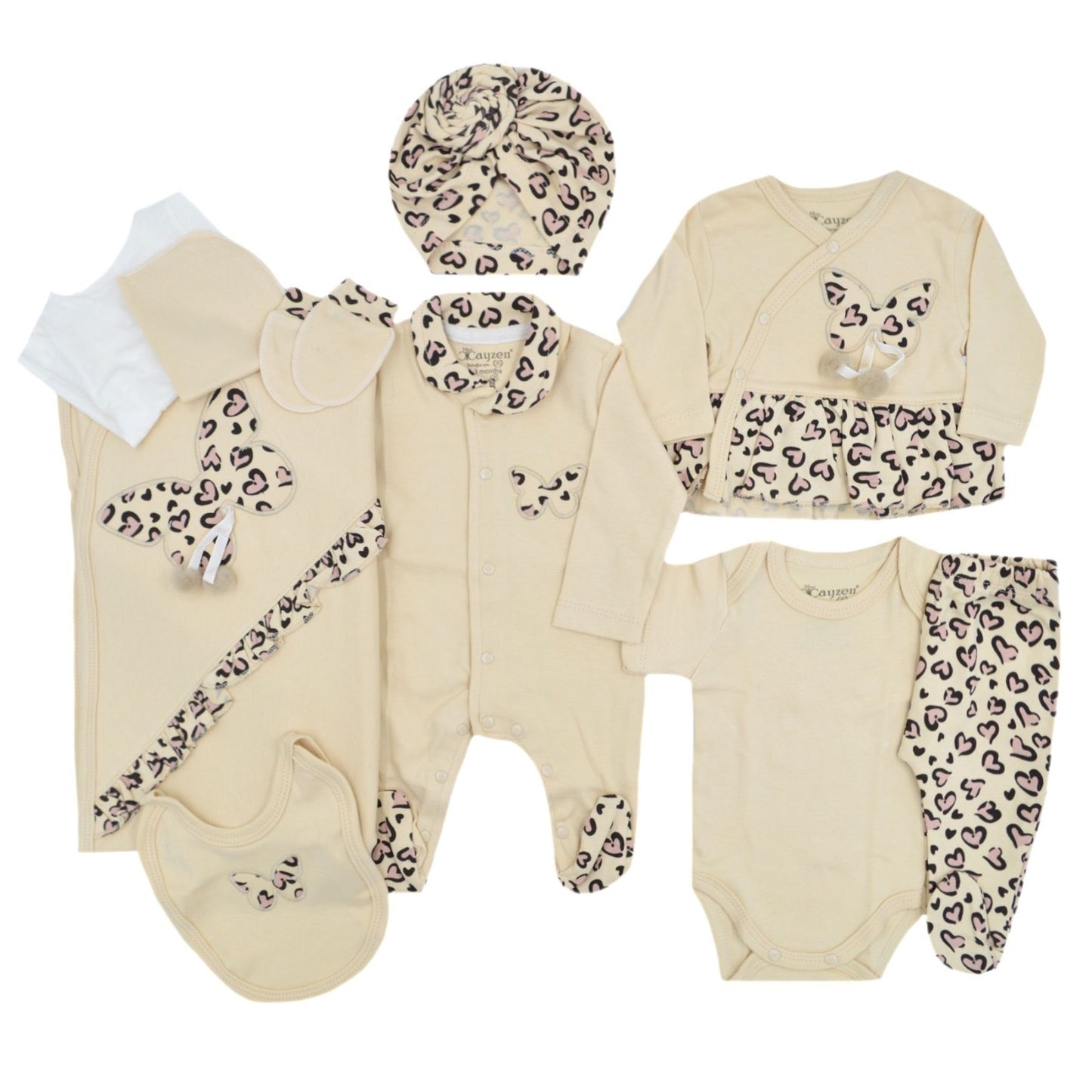 Leopard Baby Girl Set (10 Items)