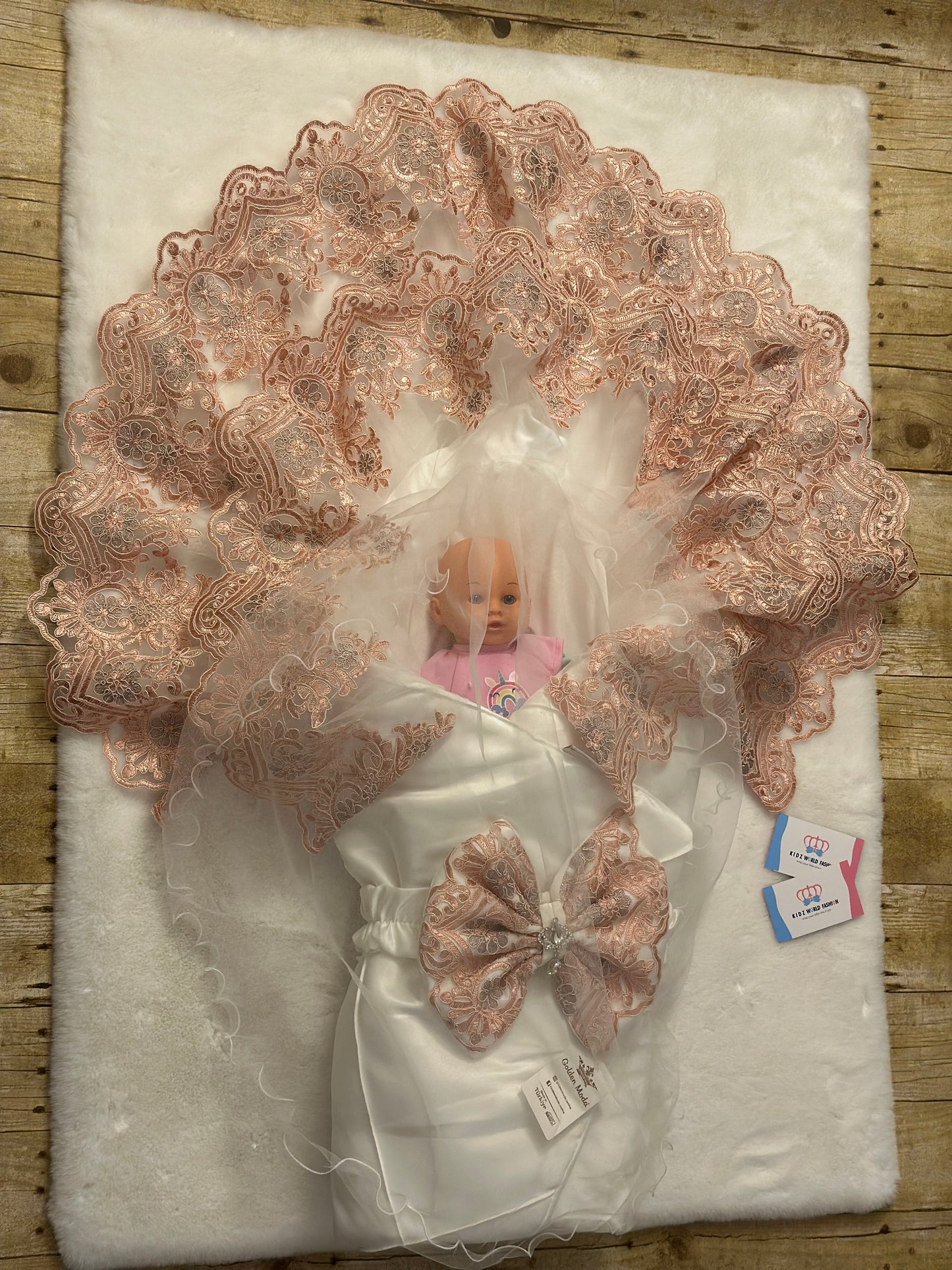 Blush Pink Lace Swaddleđź‘‘