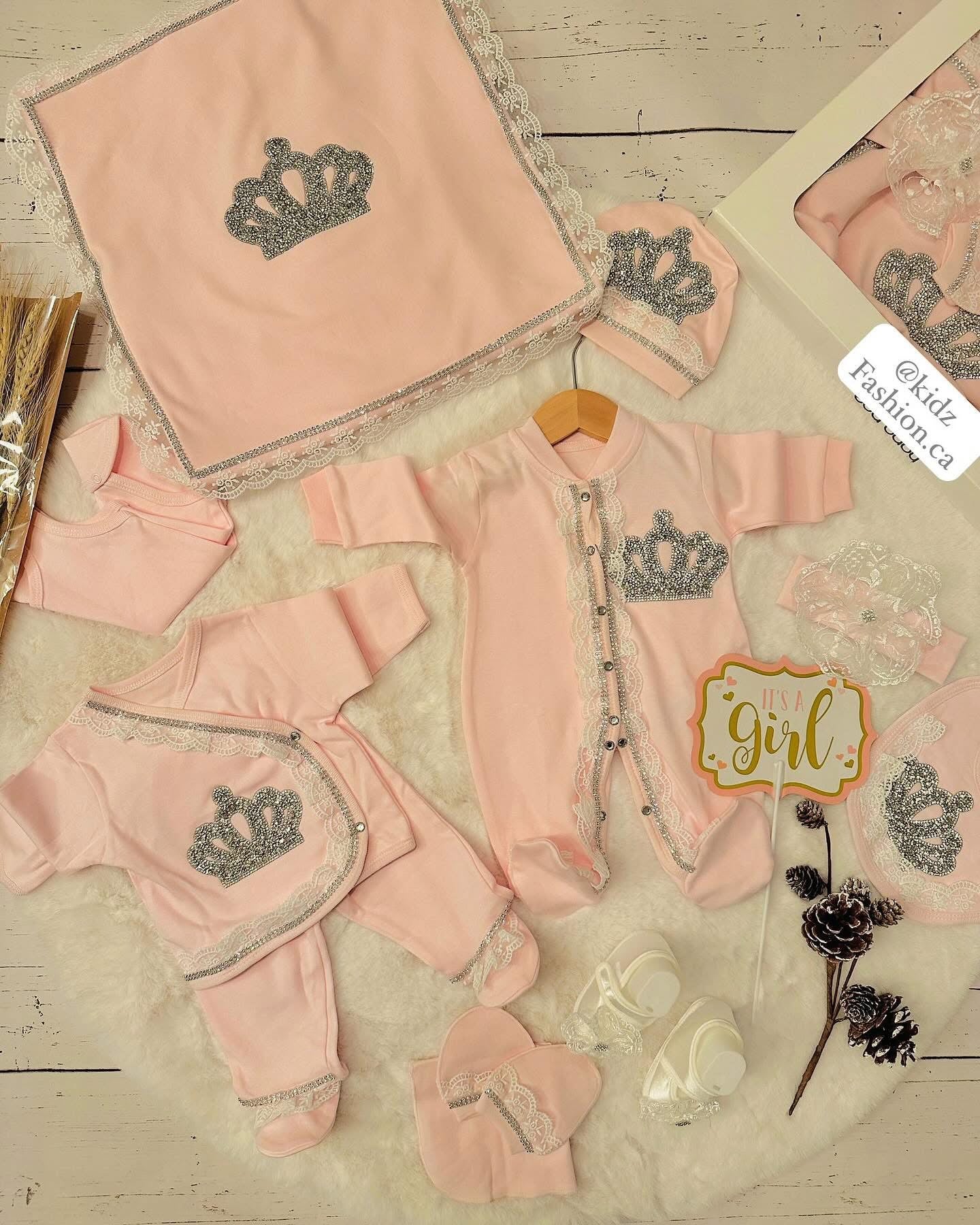 Baby Pink Girl Set ( 11 Pieces)