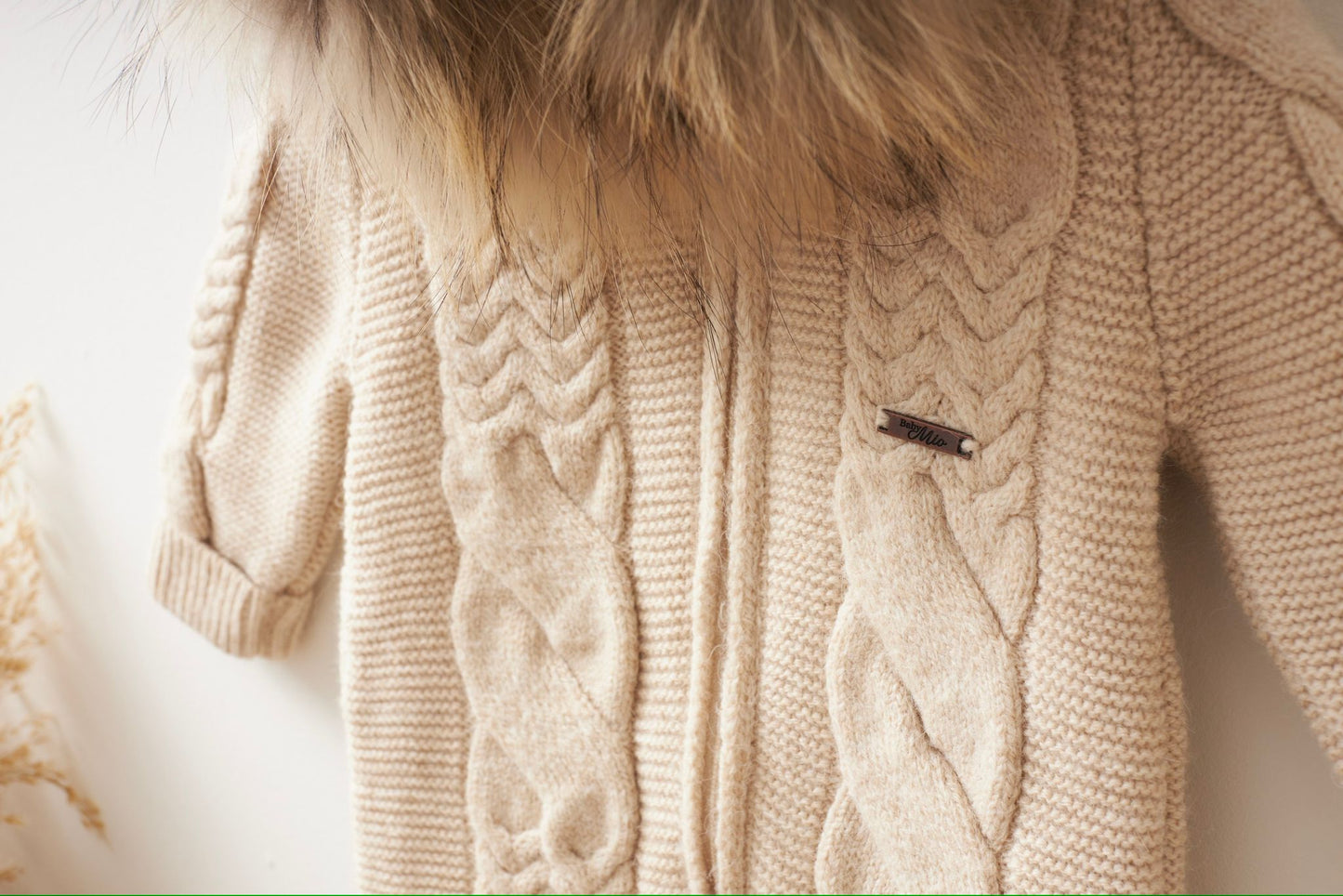 Combinaison d'hiver pour bébé, barboteuse, sweat à capuche tricoté