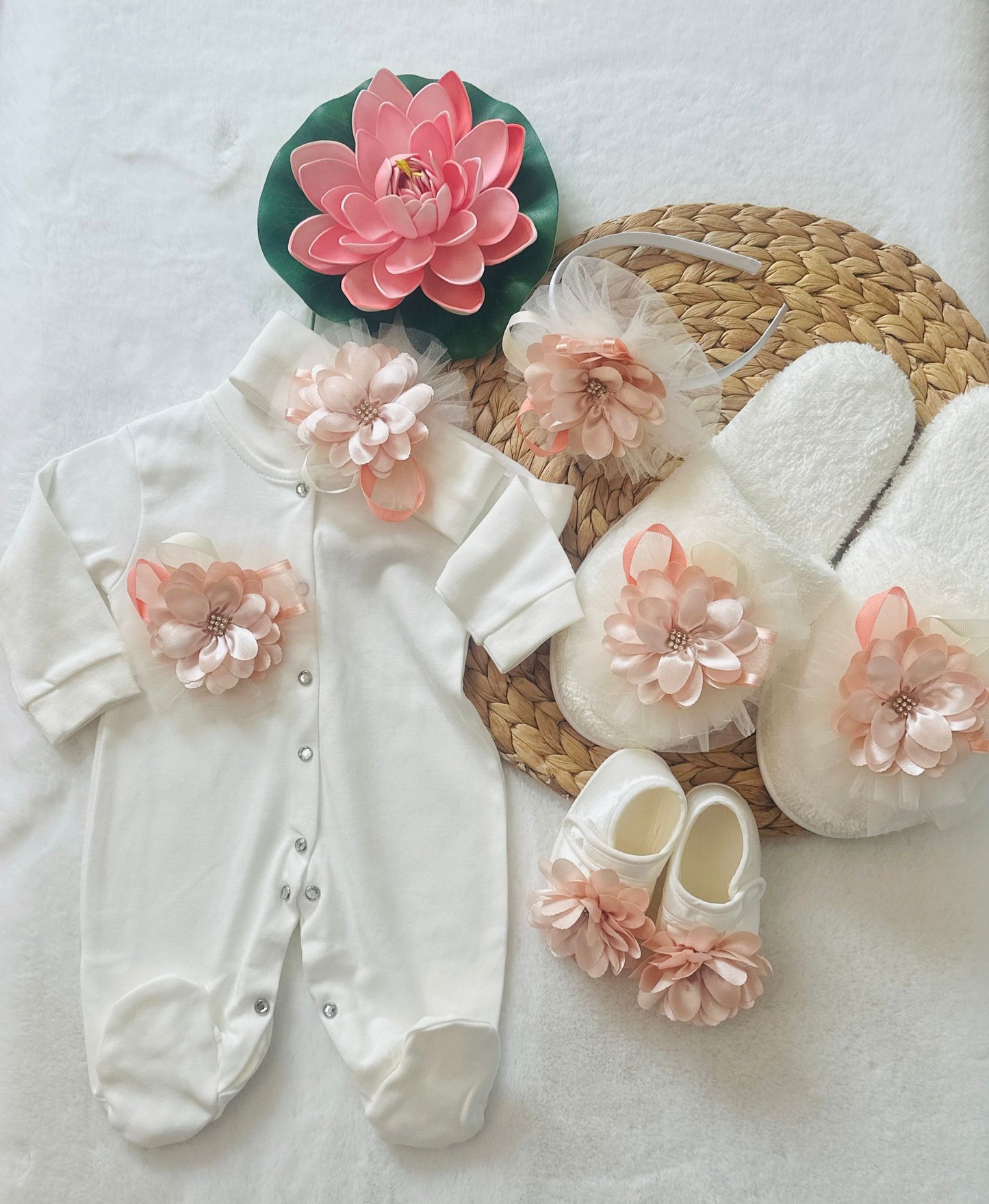Baby and Mom floral set