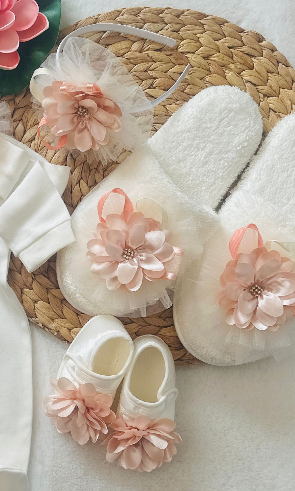Baby and Mom floral set