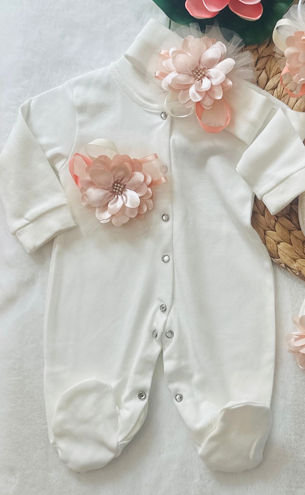 Baby and Mom floral set