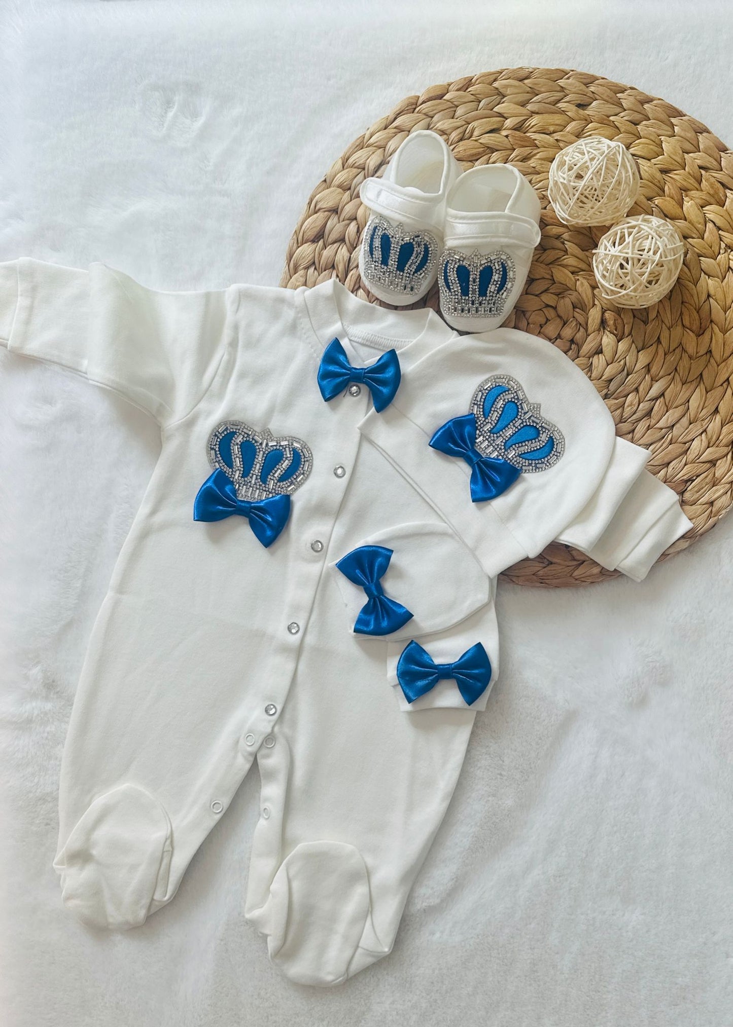Baby Boy Prince Set 💙👼🏻(4pieces)