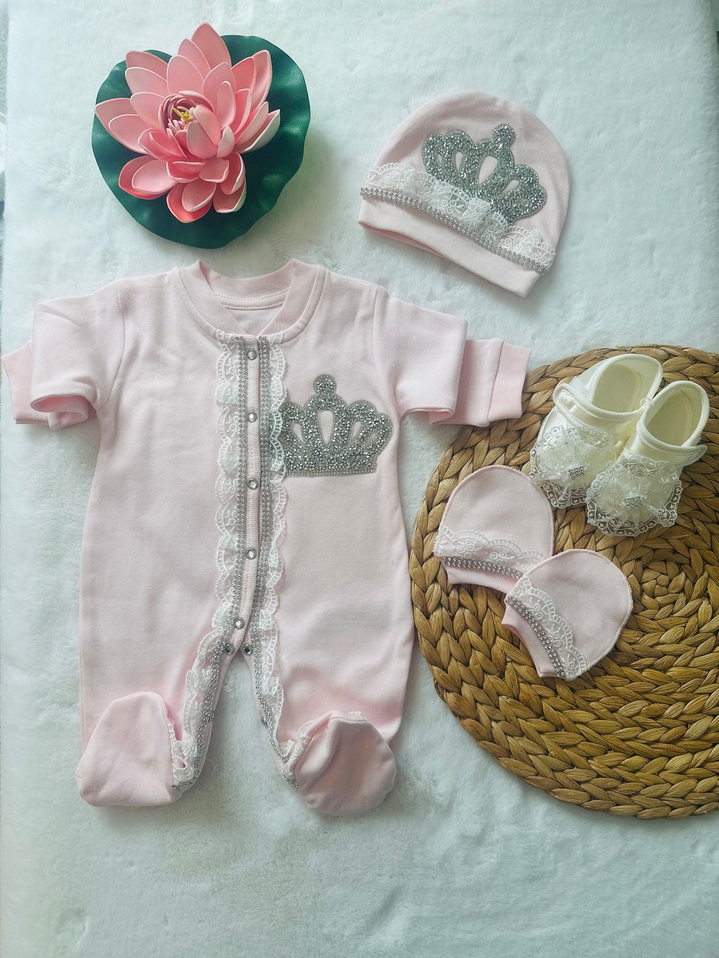 Baby Pink Girl Set ( 11 Pieces)