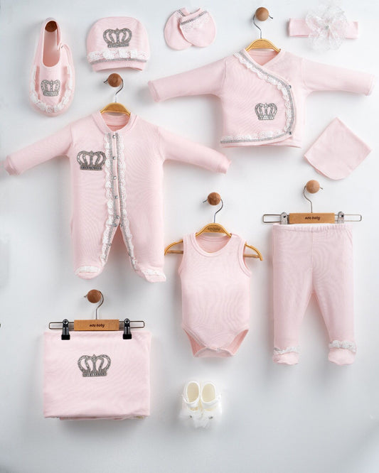 Baby Pink Girl Set ( 11 Pieces)