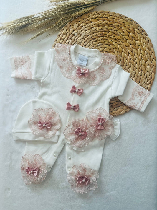 Floral Baby Girl Set 🌸(3 pieces)