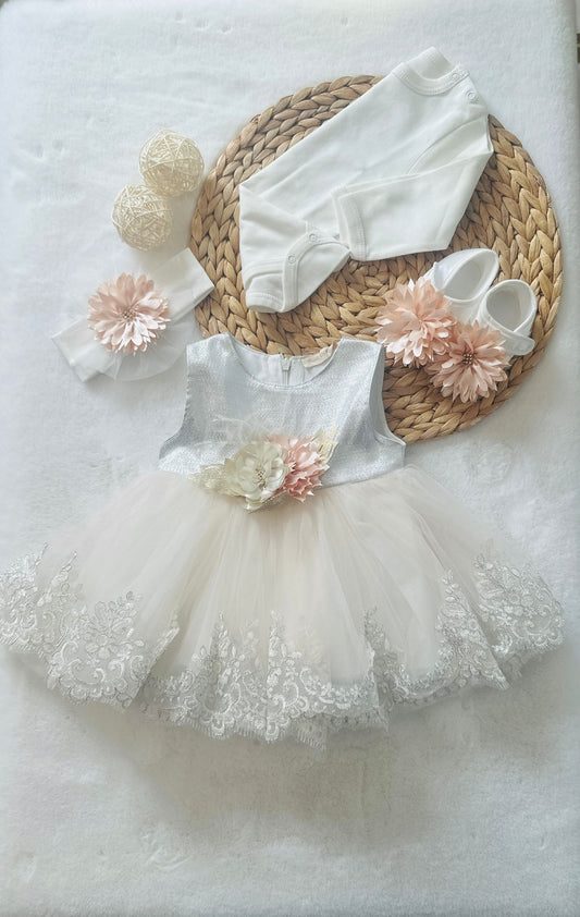 Silver Baby Dress🩶🩷